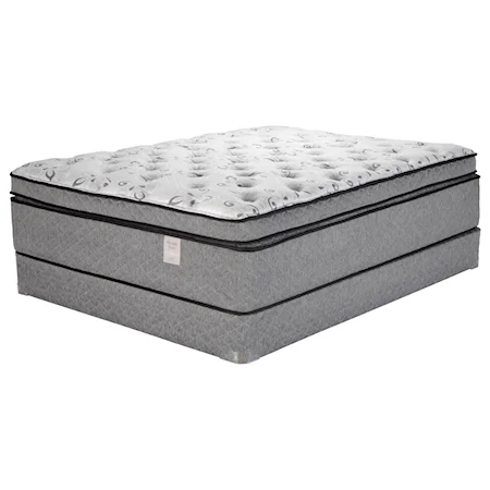Full Euro Top Pocketed Coil Mattress and 5" Low Profile Heavy Duty Wood Foundation
